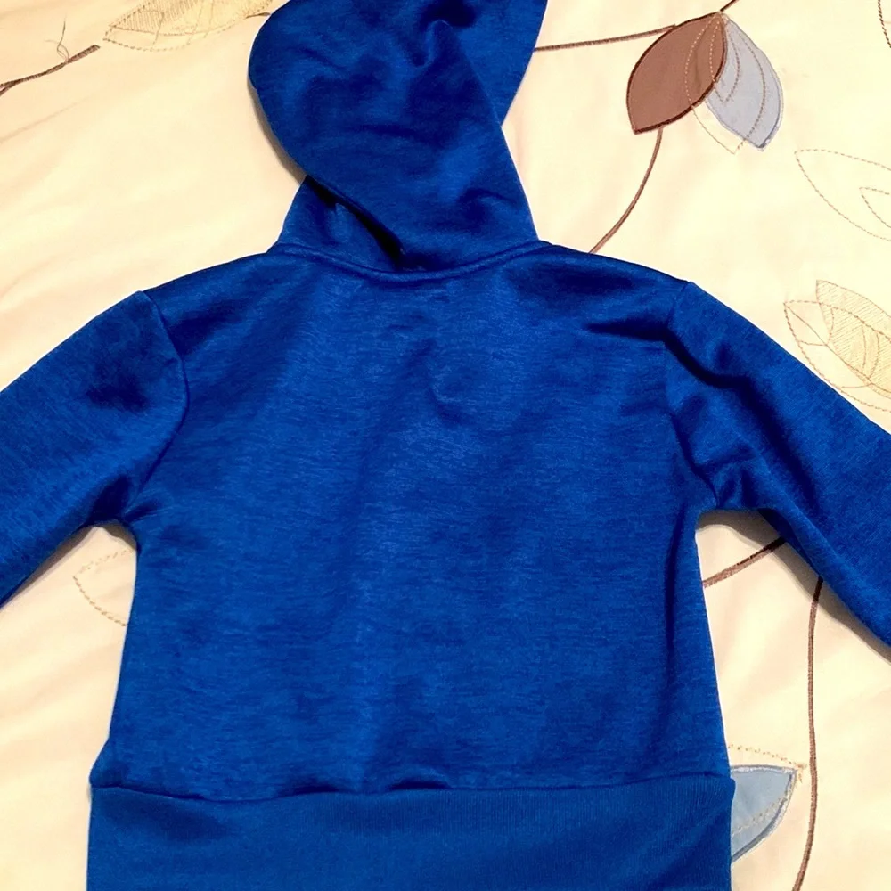 Champion 3 PC Set Long Sleeve Shirt, Blue Hoodie & Matching Pants 12 month